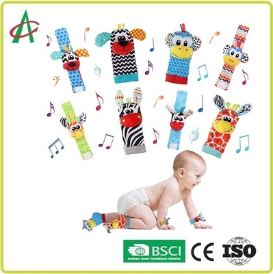 3,36 Ounces Baby Plush Rattle, ASTM Foot and Wrist Rattles