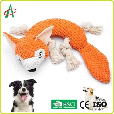 Đồ chơi sang trọng cho thú cưng 9,5 inch không thấm nước 4 nút thắt dây với tiếng kêu cót két