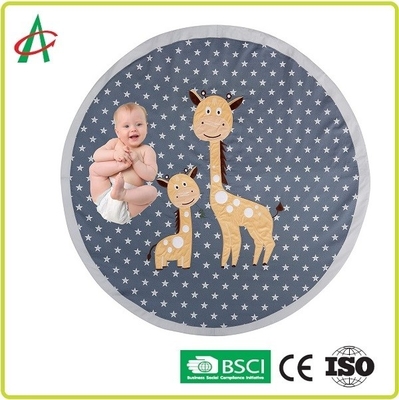 Thảm chơi trẻ em có thể giặt được không trơn EN71 Vải có kết cấu siêu mềm