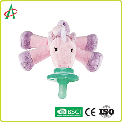 Động vật nhồi bông kỳ lân dễ thương 7 &quot;x 6&quot; với núm vú giả