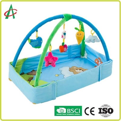Thảm chơi cho bé có thể giặt được gấp lại 76cm Nhiều màu với đồ chơi nhồi bông dễ thương