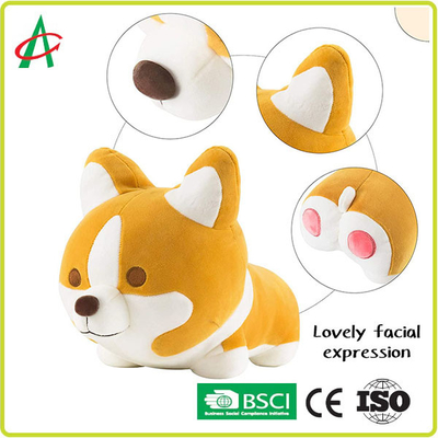 Đồ chơi nhồi bông ODM Shiba Inu, EN71-1-2-3 Gối sang trọng Corgi dễ thương