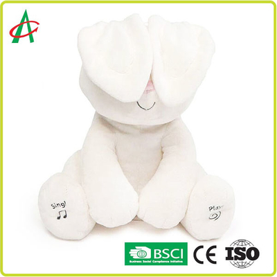 Đồ chơi giáo dục trẻ em 30 cm Âm nhạc sang trọng Thỏ nhồi bông