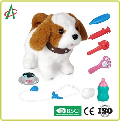 9,8 '' Chó con thú nhồi bông tương tác đi bộ sủa hát