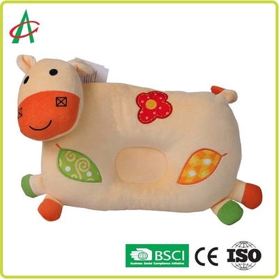 Gối bò sang trọng bằng sợi Polyester, Gối hình thú dành cho trẻ em 28cmx22cm