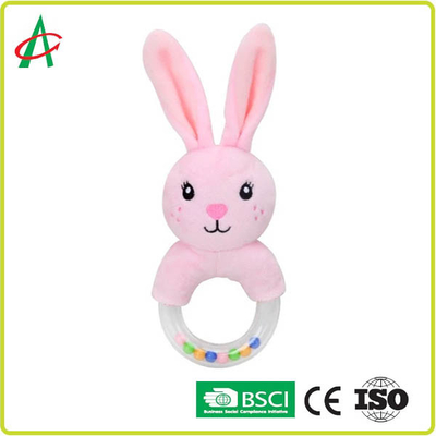 Rabbit 21x8.5cm Baby Plush Rattle 100 polyester Chứng nhận CE