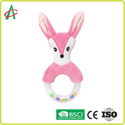 Rabbit 21x8.5cm Baby Plush Rattle 100 polyester Chứng nhận CE