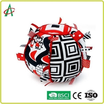 Jingle Bell Ribbon Tag Ball 7 inch Có thể giặt được bề mặt