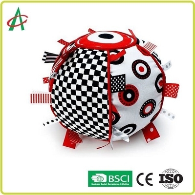 Jingle Bell Ribbon Tag Ball 7 inch Có thể giặt được bề mặt