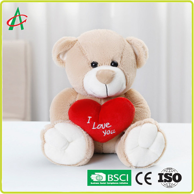 Gấu Bông Angelber 33cm Ôm Trái Tim Chất Liệu 100 An Toàn Siêu Mềm Mại