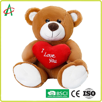 Gấu Bông Angelber 33cm Ôm Trái Tim Chất Liệu 100 An Toàn Siêu Mềm Mại