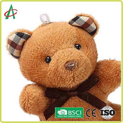 Thủ công gấu bông sang trọng 8cm có khóa kim loại Chứng chỉ BSCI