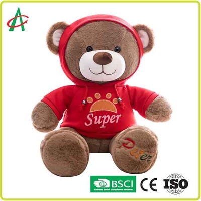 CE 30cm Gấu bông sang trọng khâu gia cố với áo choàng
