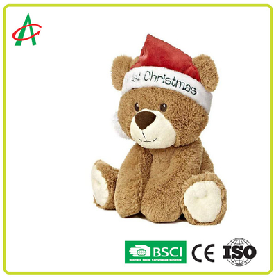 Gấu bông đáng yêu Xmas Quà tặng Đồ chơi sang trọng Thú nhồi bông Giáng sinh đầu tiên của tôi Tùy chỉnh