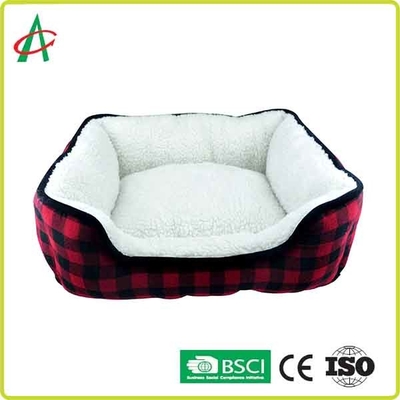 Chăn lông chó hình chữ nhật, Giường cho thú cưng mềm CPSC có đáy chống trượt