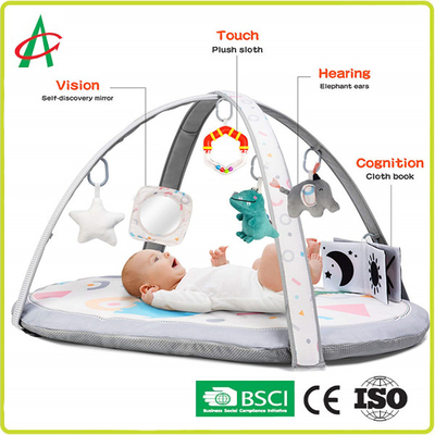 Angelber CPSC Thảm chơi cho bé sơ sinh với hố bóng và sách vải