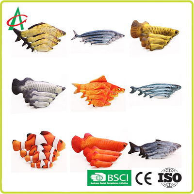 Mô phỏng ISO9001 Đồ chơi sang trọng cho thú cưng, Đồ chơi nhai cá 30X13X5cm
