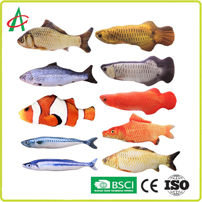 Mô phỏng ISO9001 Đồ chơi sang trọng cho thú cưng, Đồ chơi nhai cá 30X13X5cm