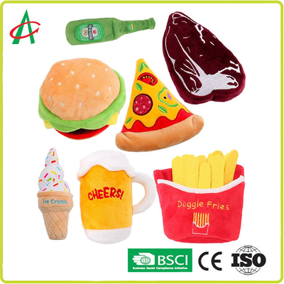 Đồ chơi sang trọng Bite Squeaky Pet Plush Vải polyester bền Tiêu chuẩn EN71