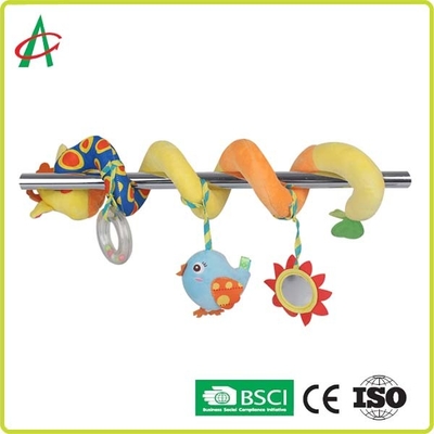 Đồ chơi hình xoắn ốc boa mềm 68cm * 35cm với vịt và gương sang trọng
