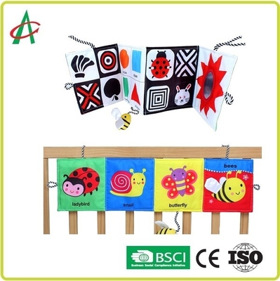 Sách giác quan mềm 58,5cm có thể gập lại cho trẻ sơ sinh Có thể giặt được bằng máy