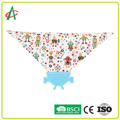 CE Hiện đại Yếm Bandana cho Bé 100% Cotton Silicon Có Dây buộc