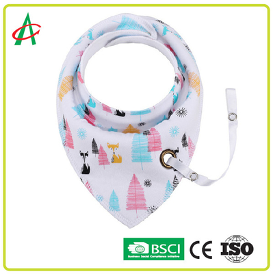 Yếm cho bé sơ sinh 100% cotton 34x31CM có kẹp núm điều chỉnh