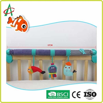 Xe đẩy đồ chơi cho trẻ sơ sinh có hình xoắn ốc L67cm với BB Squeaker