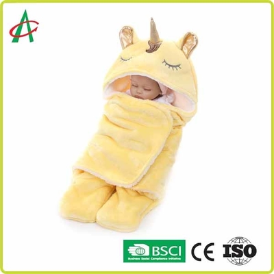 Túi ngủ Flannel Unicorn Pillow Pillow 65x75cm Với Velcro cho trẻ sơ sinh