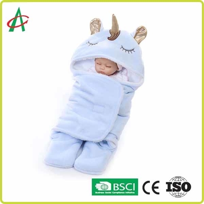 Túi ngủ Flannel Unicorn Pillow Pillow 65x75cm Với Velcro cho trẻ sơ sinh