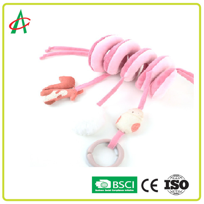 Màu sắc tươi sáng CE / BSCI Đồ chơi thú nhồi bông xoắn ốc Pram cho bé