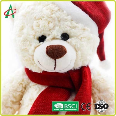 Gấu bông sang trọng 25cm ôm được với mũ Giáng sinh