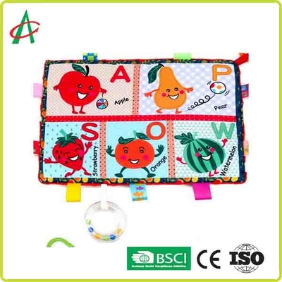 BSCI 29,7x21cm Đồ chơi chăn bông cho bé siêu mềm mại in hình trái cây và động vật sang trọng