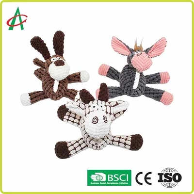 Đồ chơi tương tác với thú cưng bền bỉ Đồ chơi thú cưng sang trọng Donkey Đồ chơi thú cưng sang trọng cho chó con và chó vừa