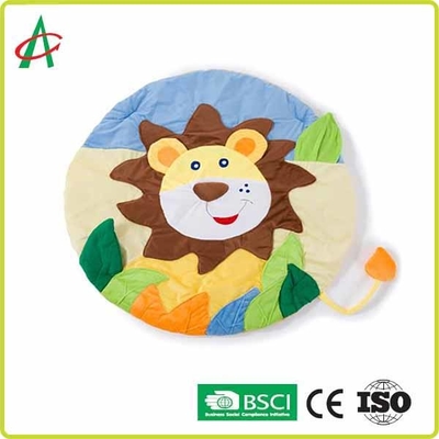 Sư tử tròn có thể giặt được Sang trọng cho bé Mat cho bé sơ sinh Tummy Time Gym Mat