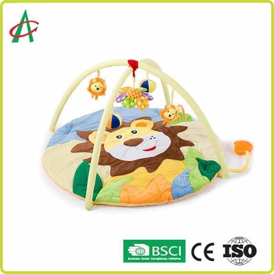 Sư tử tròn có thể giặt được Sang trọng cho bé Mat cho bé sơ sinh Tummy Time Gym Mat