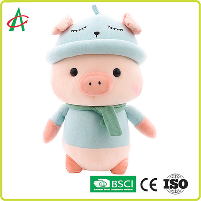 OEM ODM Đồ chơi Búp bê Lợn sang trọng Khăn quàng dễ thương Gối cho Búp bê Lợn