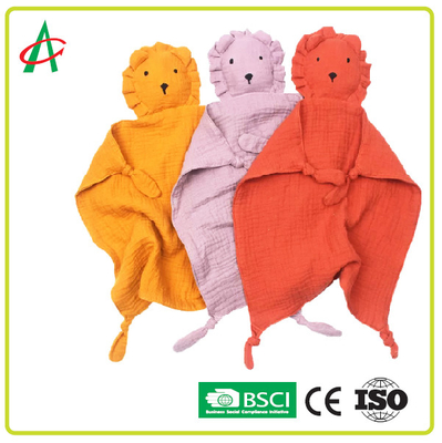 OEM Muslin Đồ chơi chăn bông cho trẻ sơ sinh Động vật nhồi bông hữu cơ