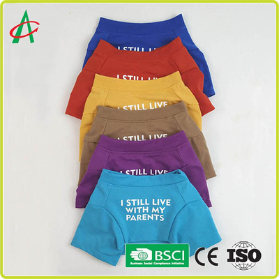 ODM hoàn toàn thủ công may áo sơ mi bông thú cưng với tên in
