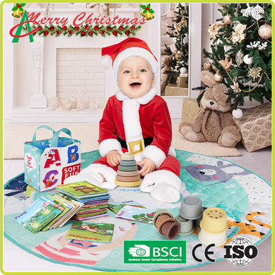 Polyester Giáo dục sớm Bảng chữ cái Sách mềm cho trẻ sơ sinh