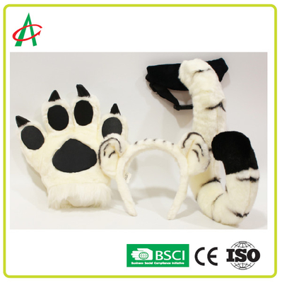 BSCI BPA Đuôi hổ miễn phí, Chân và dây buộc tóc Động vật nhồi bông Đồ chơi sang trọng