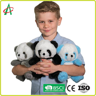 Chiều cao tùy chỉnh 25cm Động vật nhồi bông gấu trúc đáng yêu sống động
