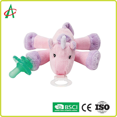 Động vật nhồi bông kỳ lân dễ thương 7 &quot;x 6&quot; với núm vú giả