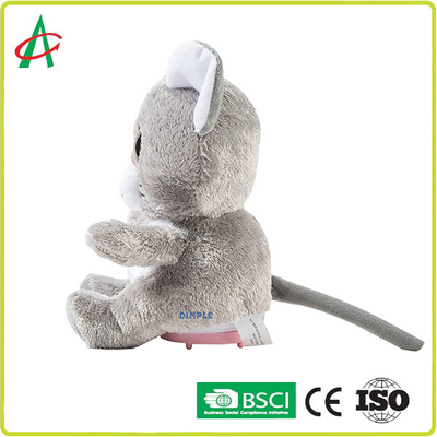 CE 8 '' Chuột âm nhạc không độc hại Động vật nhồi bông có loa không dây