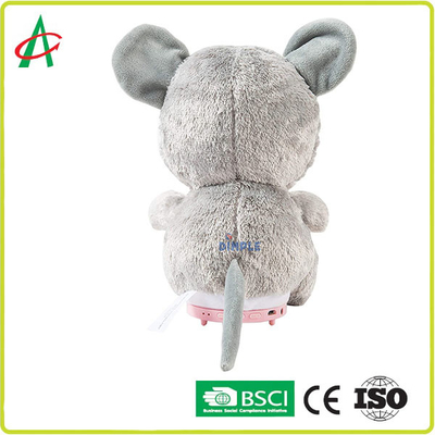 CE 8 '' Chuột âm nhạc không độc hại Động vật nhồi bông có loa không dây